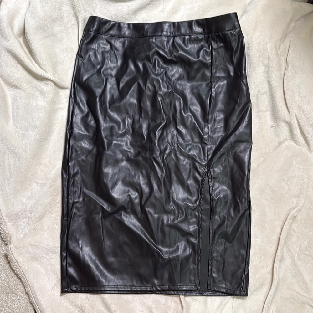 SHEIN Black Midi Pencil Skirt Night Out